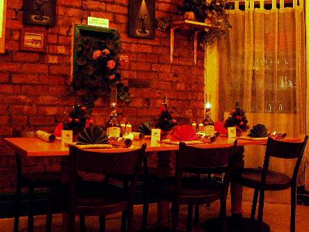 Six Seater Table, Festive Style - The Greenhouse Licensed Vegetarian and Vegan Restaurant, Manchester